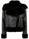 Blancha Shearling Jacket In Black  