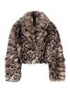 Blancha Leopard-print Shearling Jacket In Animal Print
