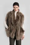 Blancha 70 Fur & Shearling In Brown