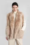 Blancha 70 Fur & Shearling In Pink