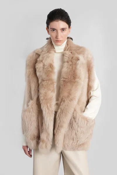Blancha 70 Fur & Shearling In Pink