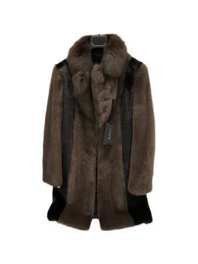 Blancha Colour-block Panelled Coat In Multi