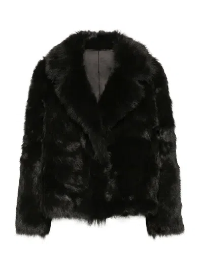 Blancha Dark Brown Shearling Jacket