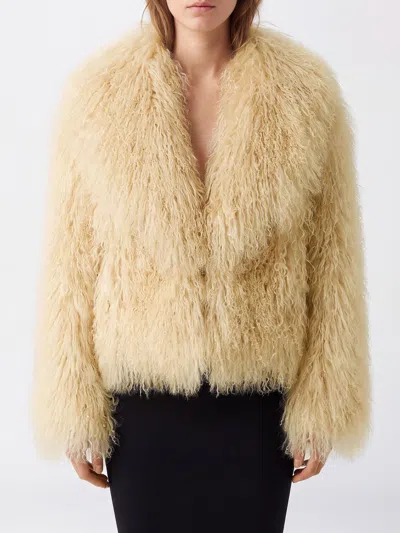 Blancha Fur Coat Woman Color Beige