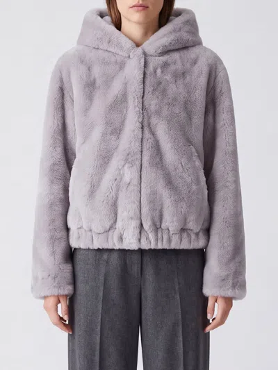 Blancha Fur Coat Woman Color Grey