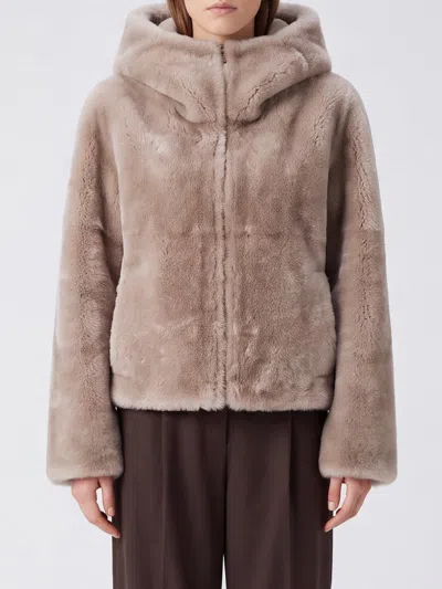 Blancha Fur Coat Woman Color Hazel