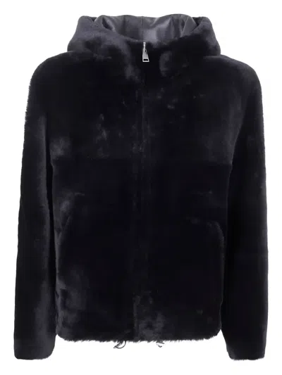 BLANCHA HOODED REVERSIBLE FUR JACKET