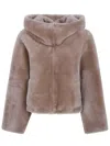 Blancha Long-sleeved Casual Jacket In Brown