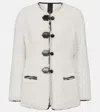 Blancha Leather-trimmed Shearling Jacket In White