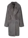 Blancha Long Gray Mink Fur