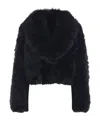 Blancha Long-sleeved Casual Jacket In Black