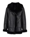Blancha Shearling Jacket In Black