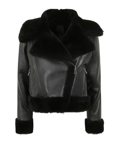BLANCHA LONG-SLEEVED LEATHER JACKET