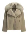 Blancha Long-sleeve Jacket In Gold