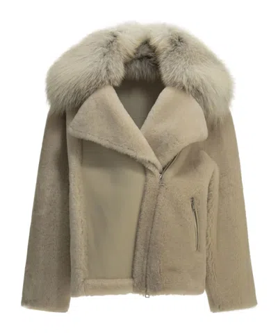 Blancha Long-sleeve Jacket In Gold