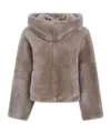 Blancha Long-sleeved Casual Jacket In Brown