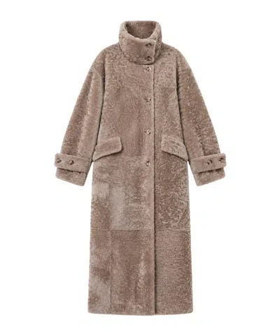 Blancha Long-sleeved Coat In Animal Print