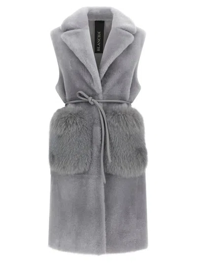 BLANCHA BLANCHA 'MERINO STRAIGHT-VOLPE SHADOW' VEST