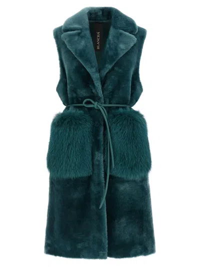 BLANCHA BLANCHA 'MERINO STRAIGHT-VOLPE SHADOW' VEST