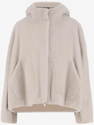 Blancha Mink Fur Jacket In Beige