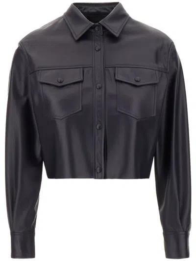 BLANCHA NAPPA LEATHER SHIRT