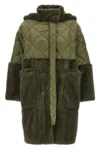 Blancha Long Quilted Down Jacket With Faux Fur