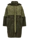 Blancha Long Quilted Down Jacket With Faux Fur