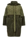 Blancha Long Down Jacket In Green