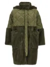Blancha Long Down Jacket In Green