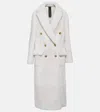 Blancha Reversible Double-breasted Shearling Coat In White
