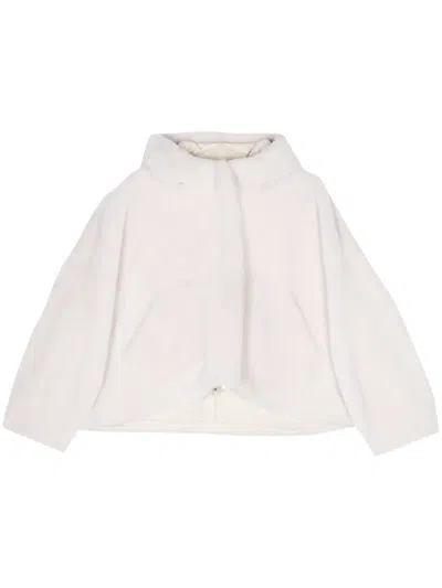 Blancha Reversible Leather Coat In Weiss