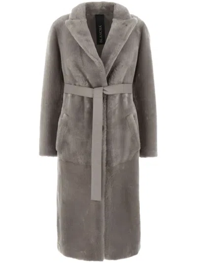 BLANCHA REVERSIBLE SHEARLING COAT