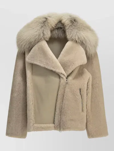 Blancha Long-sleeve Jacket In Gold