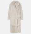 Blancha Shearling Coat In White