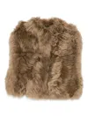 Blancha Shearling Gilet In Brown