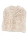 Blancha Shearling Gilet In Nude