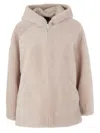 Blancha Shearling Jacket Hood Side Pockets