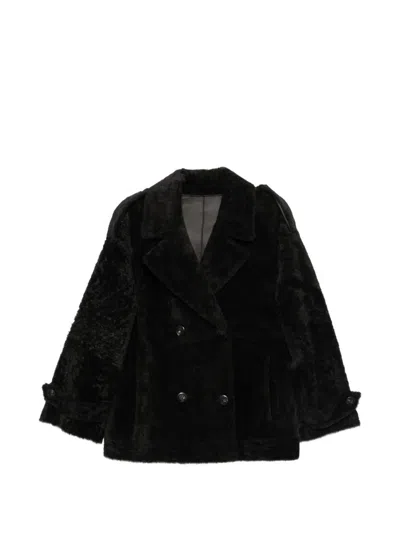 Blancha Shearling Jacket In Black
