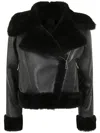 Blancha Shearling Jacket In Black
