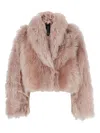 Blancha Shearling Jacket In Pink