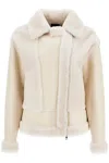 Blancha Shearling Jacket In White
