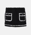 Blancha Shearling Miniskirt In Black
