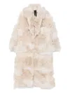 Blancha Shearling Coat In Sand