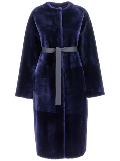 BLANCHA SHEARLING REVERSIBLE COAT