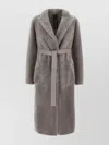 Blancha Shearling Reversible Coat With Belt