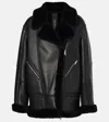 Blancha Shearling Jacket In Black