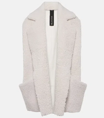 Blancha Shearling Vest In White