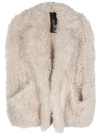 Blancha Shearling Vest In White