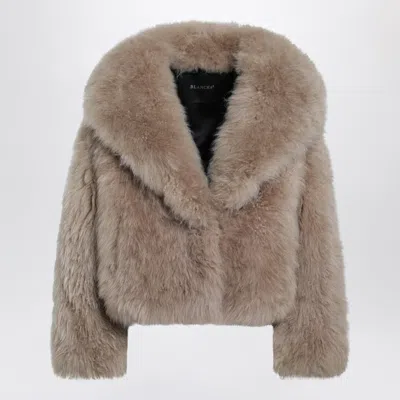 Blancha Short Caramel Fur Jacket In Neutral