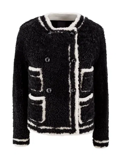 Blancha Shearling Jacket In Black